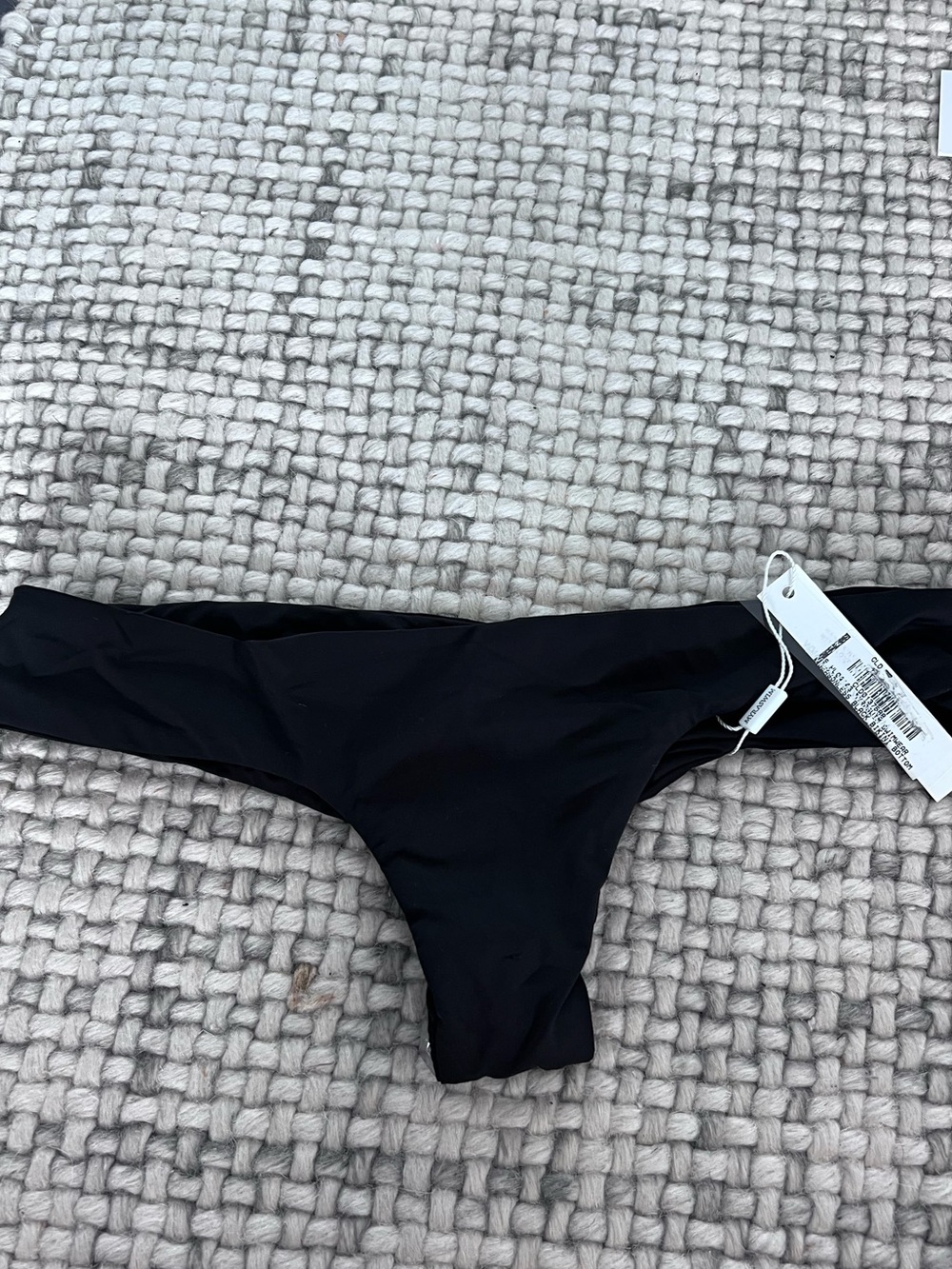 Myra Black Cheeky Bikini Bottom NWT